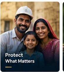 Worker with family